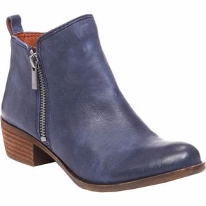 Lucky Brand Women's Basel Bootie Indigo Leather